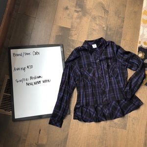 Cabi plaid blouse, Medium